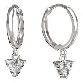 BeKid dětské náušnice 776 Bílé zlato - 585 Diamant
