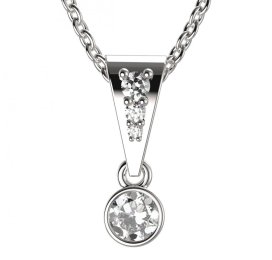 BG zlatý přívěšek 722 Bílé zlato - 585 Diamant