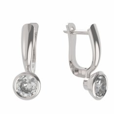 BG zlaté náušnice 557 Bílé zlato - 585 Diamant