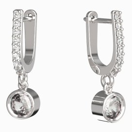BeKid dětské náušnice 771 Bílé zlato - 585 Diamant
