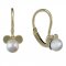 BeKid children's earrings Mickey with pearl 1398 - Einschalten: Schräubchen, Metall: Gelbgold 585, Stein: weiße Perle