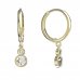 BeKid, Gold kids earrings -864 - Switching on: Circles 15 mm, Metal: Yellow gold 585, Stone: Diamond