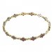 BG bracelet 063 - Metal: White gold 585, Stone: Garnet