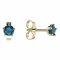 BeKid, Gold kids earrings -873 - Switching on: Brizura 0-3 roky, Metal: Yellow gold 585, Stone: White cubic zircon