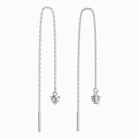 BeKid dětské náušnice 780 Bílé zlato - 585 Diamant