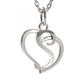 BG zlatý přívěsek písmenko S - 1427 Bílé zlato - 585