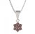 BG přívěšek 002 Stříbro 925 - rhodium Granát