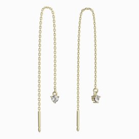 BG zlaté náušnice 779 Žluté zlato - 585 Diamant