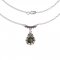 BG necklace 991 - Metal: Silver 925 - rhodium, Stone: Garnet