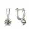 BG moldavit earrings -878 - Switching on: English E, Metal: Yellow gold 585, Stone: Moldavite and cubic zirconium