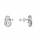 BeKid, Gold kids earrings -864 - Switching on: Puzeta, Metal: White gold 585, Stone: White cubic zircon