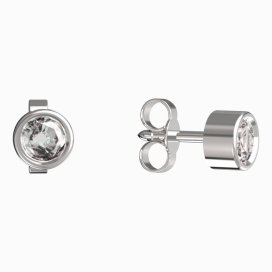 BeKid dětské náušnice 770 Bílé zlato - 585 Diamant