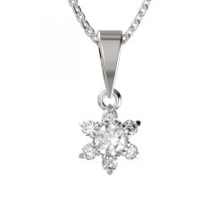 BG zlatý přívěšek  978 Bílé zlato - 585 Diamant