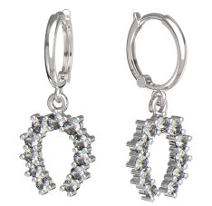 Bg náušnice 001 Bílé zlato - 585 Diamant