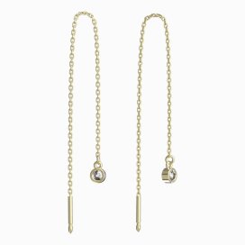 BG zlaté náušnice 767 Žluté zlato - 585 Diamant