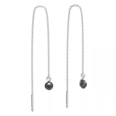 BeKid dětské náušnice 1290 s perlou Bílé zlato - 585