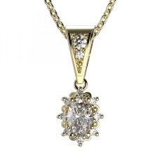 BG zlatý přívěšek  953 Žluté zlato - 585 Diamant