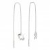 BeKid, Gold kids earrings -849 - Switching on: Chain 9 cm, Metal: White gold 585, Stone: Diamond
