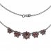 BG necklace 013 - Metal: Silver 925 - rhodium, Stone: Garnet