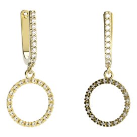 BG zlaté náušnice 1163A92 Žluté zlato - 585 Bílý kubický zirkon