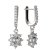 BG zlaté náušnice s diamanty 627 Bílé zlato - 585 Diamant lab-grown