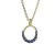 BG Zlatý přívěs kruh 1578 Žluté zlato - 585 Tmavě modrý kubický zirkon