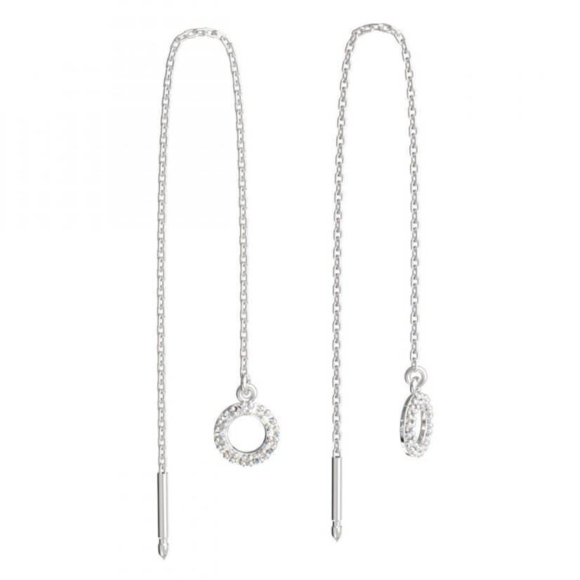 BeKid dětské náušnice 836 Bílé zlato - 585 Diamant