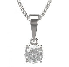 BG zlatý přívěšek  727 Bílé zlato - 585 Diamant