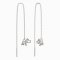BeKid, Gold kids earrings -1159 - Switching on: Circles 15 mm, Metal: White gold 585, Stone: Light blue cubic zircon