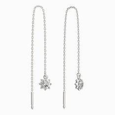 BG zlaté náušnice 886 Bílé zlato - 585 Diamant