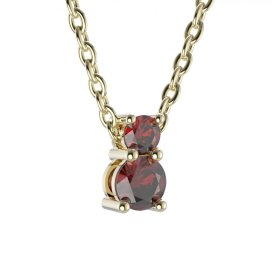 BG přívěs vsazeny český granát nebo vltavín  746 Žluté zlato - 585 Granát