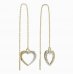 BeKid, Gold kids earrings -1263 - Switching on: English, Metal: Yellow gold 585, Stone: White cubic zircon