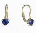 BeKid, Gold kids earrings -782 - Switching on: Brizura 0-3 roky, Metal: Yellow gold 585, Stone: Dark blue cubic zircon