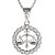 BG zlatý přívěšek Váhy 044 Bílé zlato - 585 Diamant