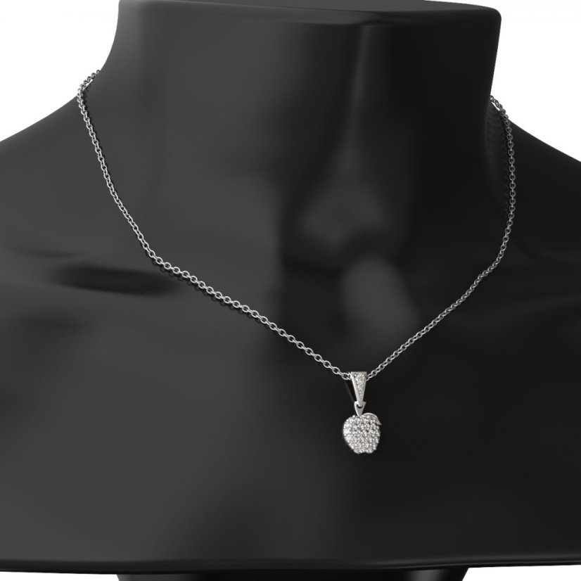 BG zlatý diamantový přívěšek - Jablko 801 Růžové zlato 585 (30-90dní) Diamant lab-grown