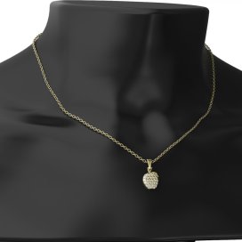 BG zlatý diamantový přívěšek - Jablko 801 Růžové zlato 585 (30-90dní) Diamant lab-grown