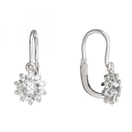 BeKid dětské náušnice 987 Bílé zlato - 585 Diamant