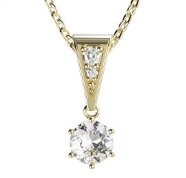 BG zlatý přívěšek 1295 Žluté zlato - 585 Diamant