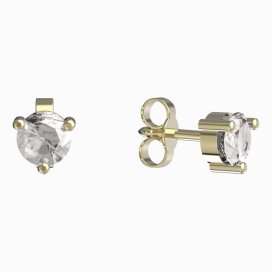 BG zlaté náušnice 783 Žluté zlato - 585 Diamant