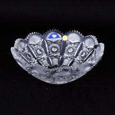 Hand cracked crystal bowl Šafránek 689 ORQQI0455