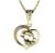 Zlatý přívěsek znamení Ryby s diamantem, žluté zlato 585 – 042 (ZD34042C2)