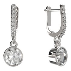 BG zlaté náušnice 724 Bílé zlato - 585 Diamant
