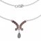 BG náhrdelník 255 - Kov: Stříbro 925 - rhodium, Kámen: Granát