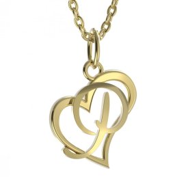 BG zlatý přívěsek písmenko P - 1425 Žluté zlato - 585