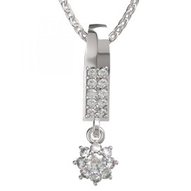 BG zlatý přívěšek 886 Bílé zlato - 585 Diamant