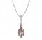 BG pendant pearl 537-G - Metal: Silver 925 - rhodium, Stone: Garnet and pearl
