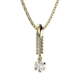 BG zlatý přívěšek 870 Žluté zlato - 585 Diamant