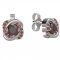 BG earrings with natural garnet or moldavian 1485