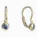 BeKid, Gold kids earrings -101 - Switching on: Brizura 0-3 roky, Metal: Yellow gold 585, Stone: Light blue cubic zircon