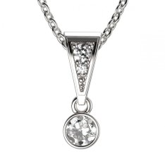 BG zlatý přívěšek  722 Bílé zlato - 585 Diamant